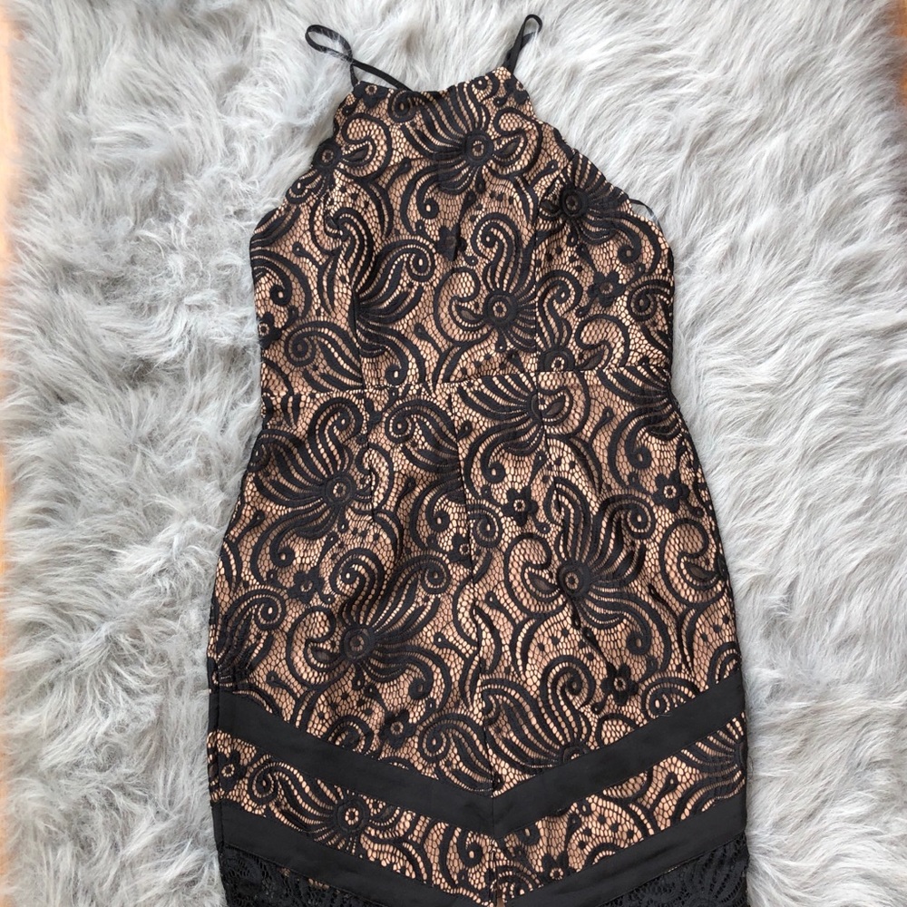 Asos Halter neck lace maxi dress